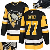 Penguins #77 Coffey Black Glittery Edition Adidas Jersey,baseball caps,new era cap wholesale,wholesale hats